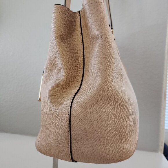 Euc Coach Kitt Carryall Tan Leather Shoulder Bag Handbag - Picture 5 of 13